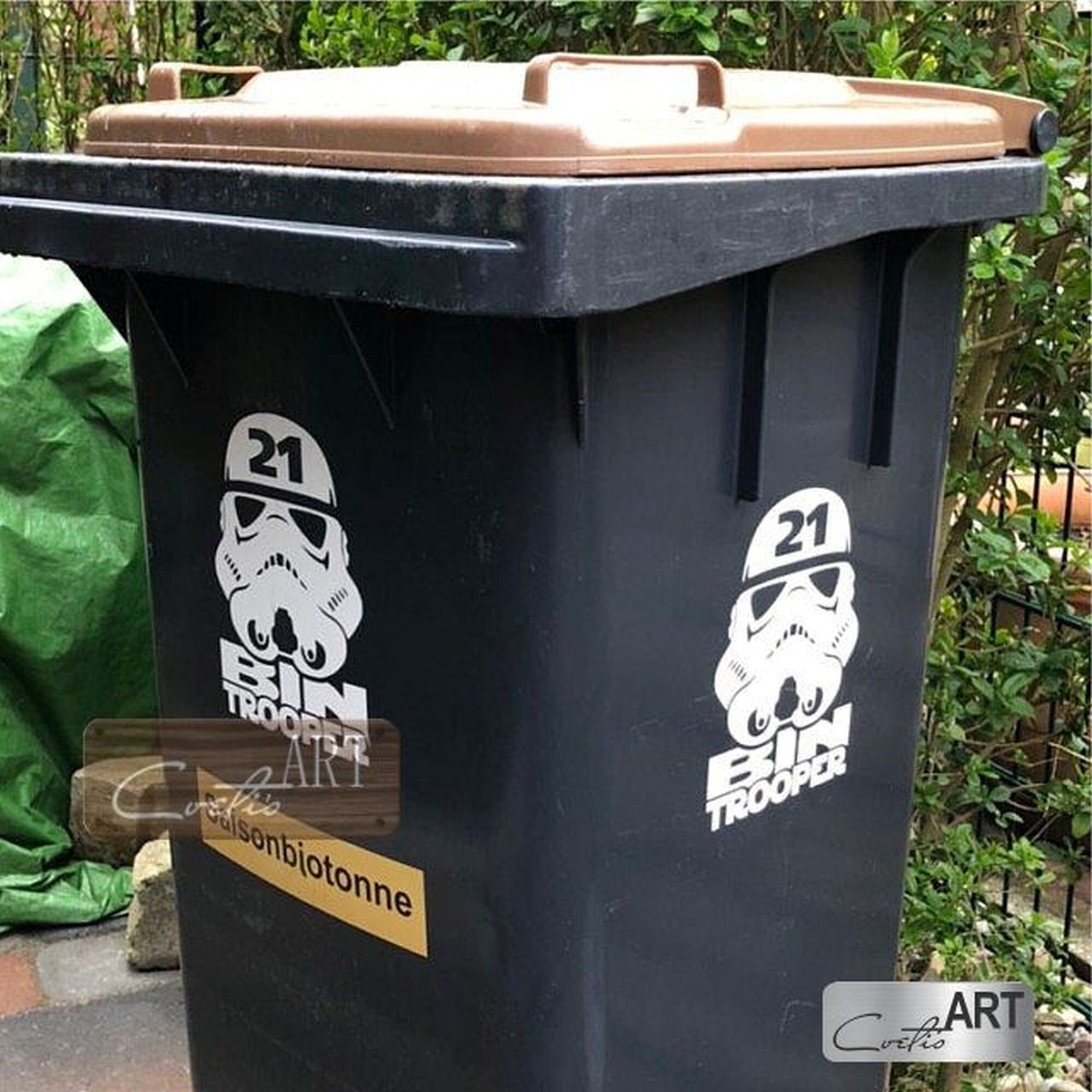 Star Wars Imperial Trash Custom Personalized Wheelie Bin Stickers Vinyl  Number
