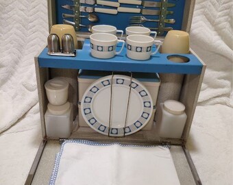 Vintage SIRRAM Picnic Set ( 4 Person ): 1960s Retro Camping - Etsy UK