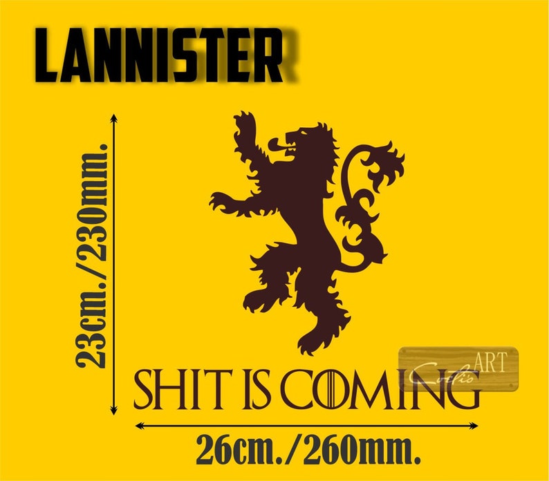 Game of Thrones Sticker for Toilet Seat Bathroom Vinyl Home Etsy