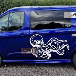 Auto Set Octopus Skull Cracker Adesivo Auto Van Adesivi Camion Camper Caravan Adesivo Decalcomania Vinile Campervan RV Motorhome