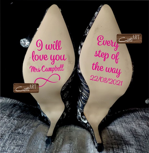 I Will Love You Every Step Of The Way Custom Name Date Etsy