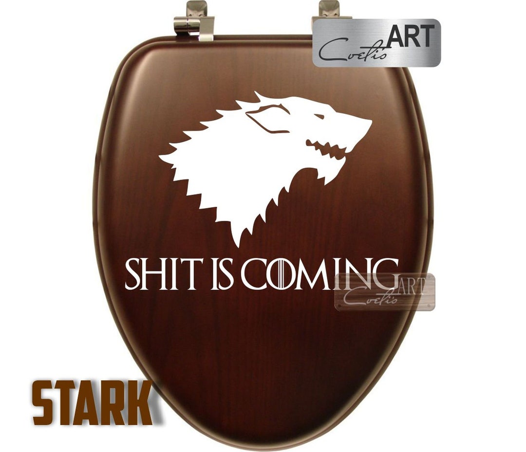 Game of Thrones Sticker for Toilet Seat Bathroom Vinyl Home Decoration