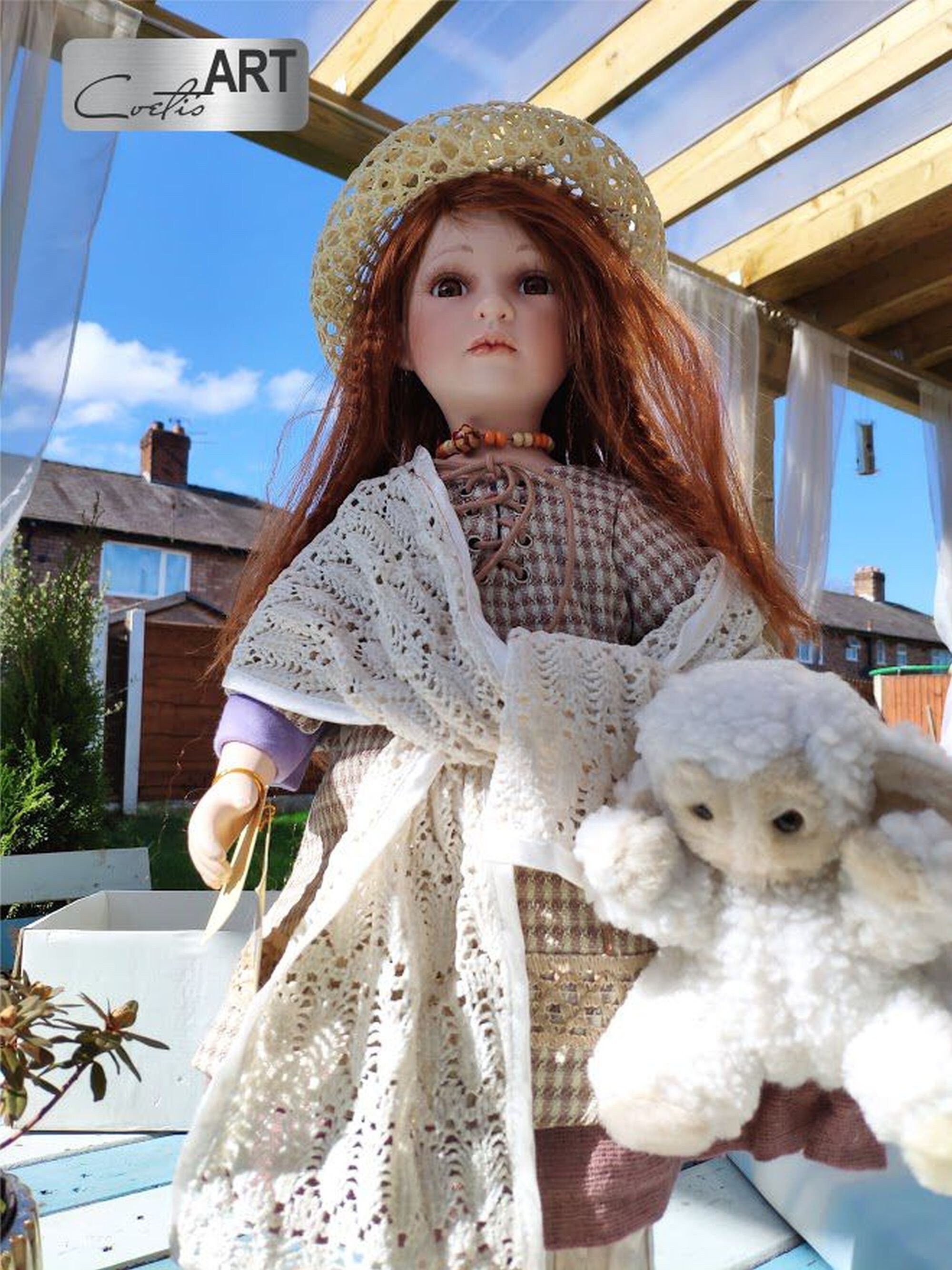 Large Lovely Vintage Porcelain Alberon Doll Girl 1986s Etsy