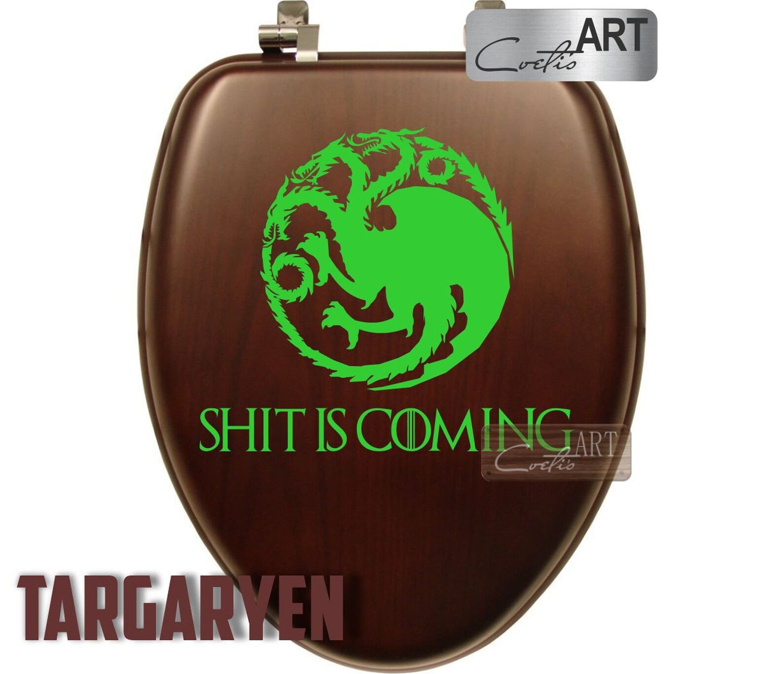 Game of Thrones Sticker for Toilet Seat Bathroom Vinyl Home Etsy