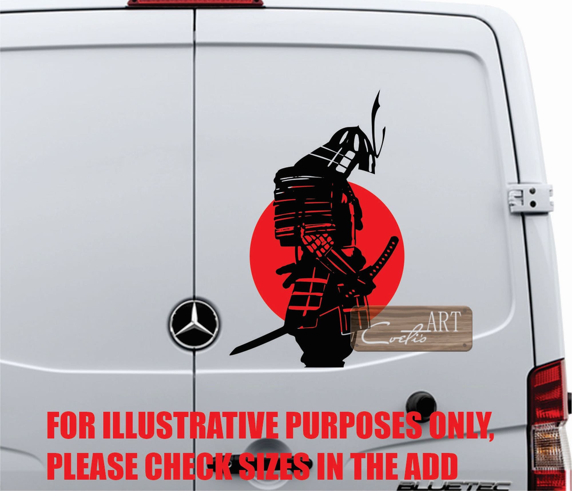 Samurai sticker for car deals