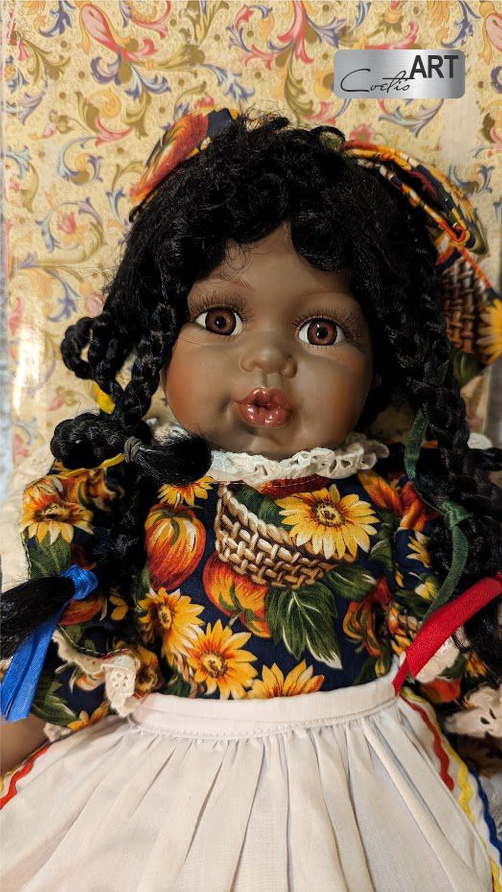 Black porcelain dolls discount