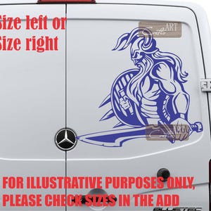 Auto Viking Nordman Auto Aufkleber Van Aufkleber LKW Aufkleber Wohnwagen Camper Aufkleber Links oder Rechts Vinyl # 24 Farben erhältlich