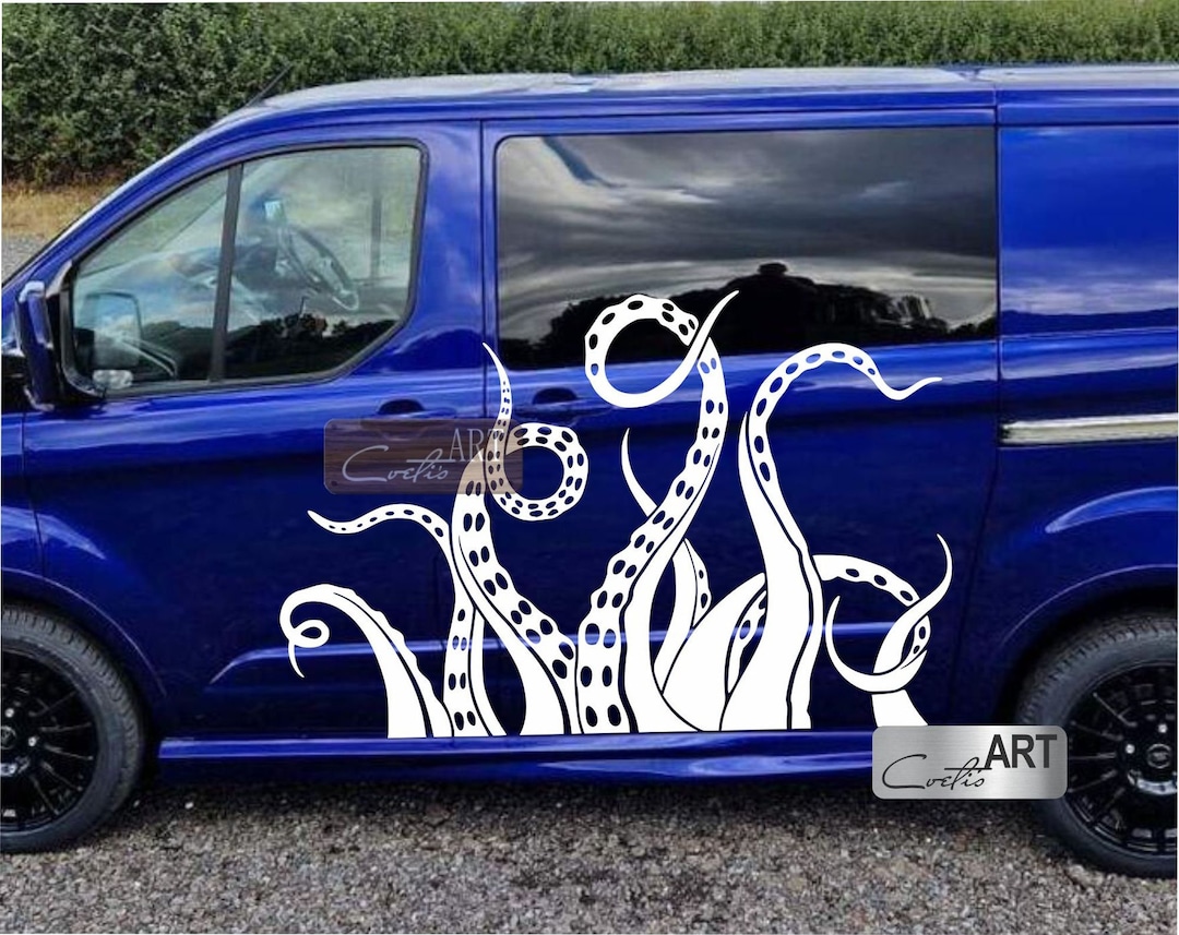 Auto Set X2 Octopus Tentacles Sticker Car Van Stickers Truck Camper ...
