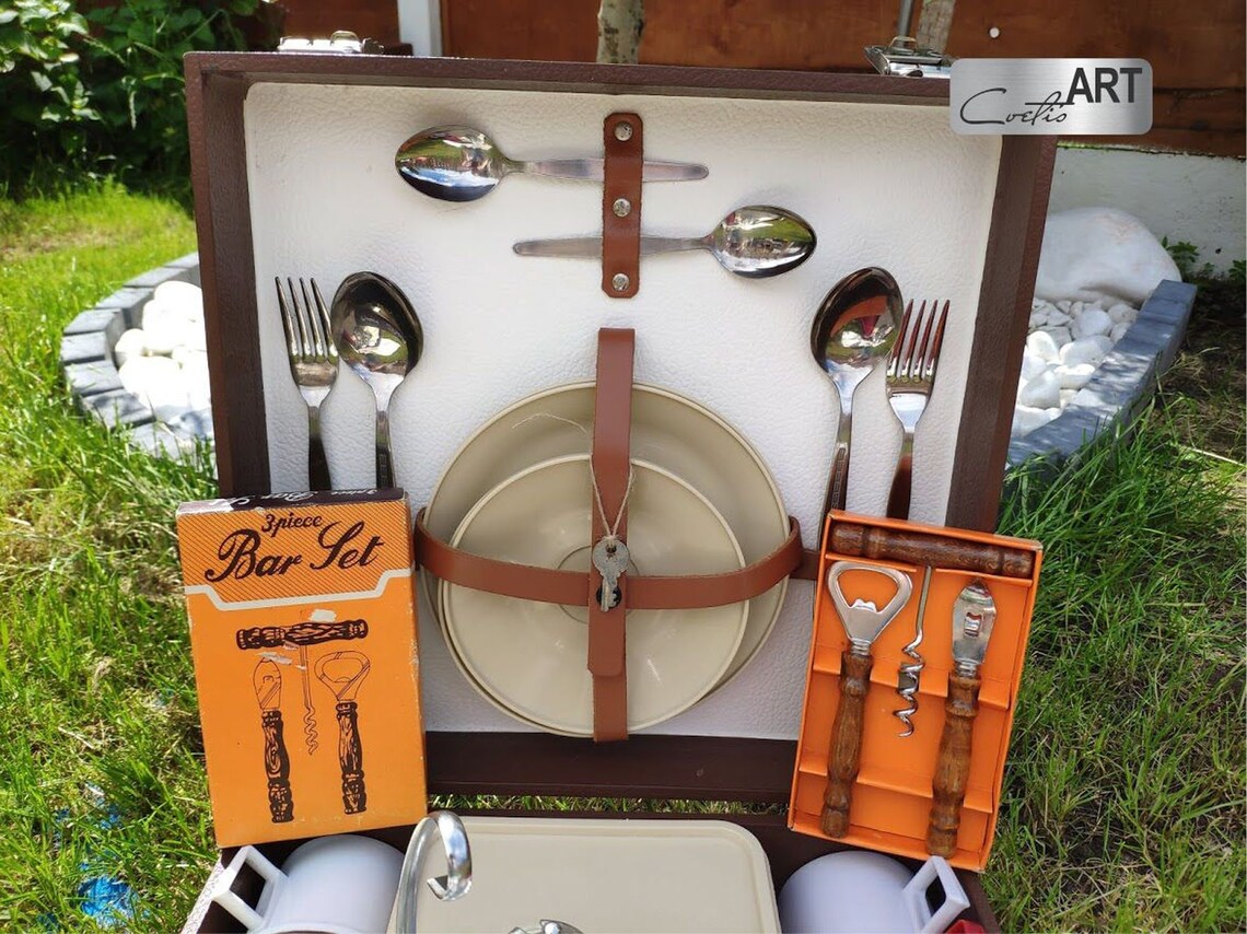 Rare Vintage Brexton Picnic set 1960s/1970s Retro Camping Etsy