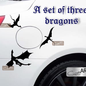 Dragon Car Sticker: Mutter der Drachen Vinyl Sticker, 28 Farben verfügbar