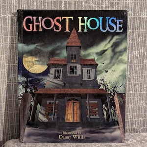 Livre pop-up Ghost House, Danny Willis, Sandra Loy, livre relié, livre gothique d'Halloween, cadeau des années 2011