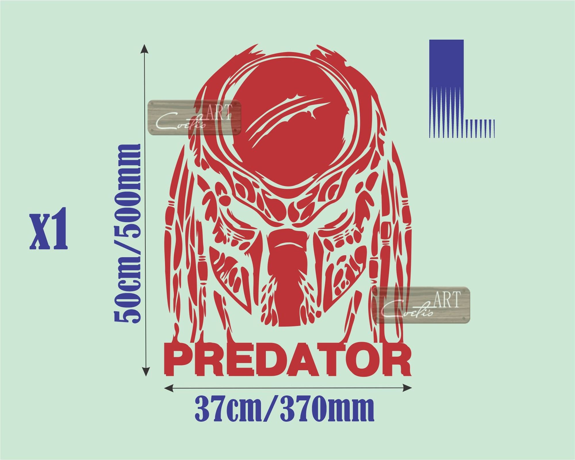 Alien Predator Head Vinyl Decal Sticker: for Car, Van, Jeep, Camper RV ...