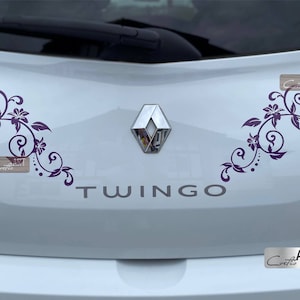 Auto x2 Floral Flowers Lilium Lily Windows Wall Car Sticker Van Kemper Caravan Sticker Decal Vinyl Gift 28 colours available Florist van