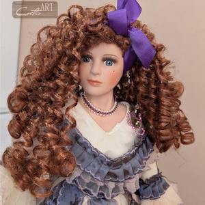 The Leonardo collection Samantha Lovely Vintage Porcelain Doll Collection 1996s Collector&#39;s H- 57cm