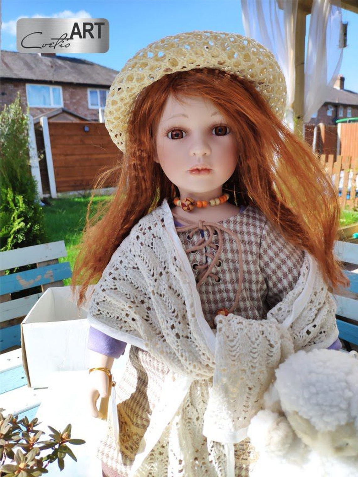 Large Lovely Vintage Porcelain Alberon Doll Girl 1986s Etsy