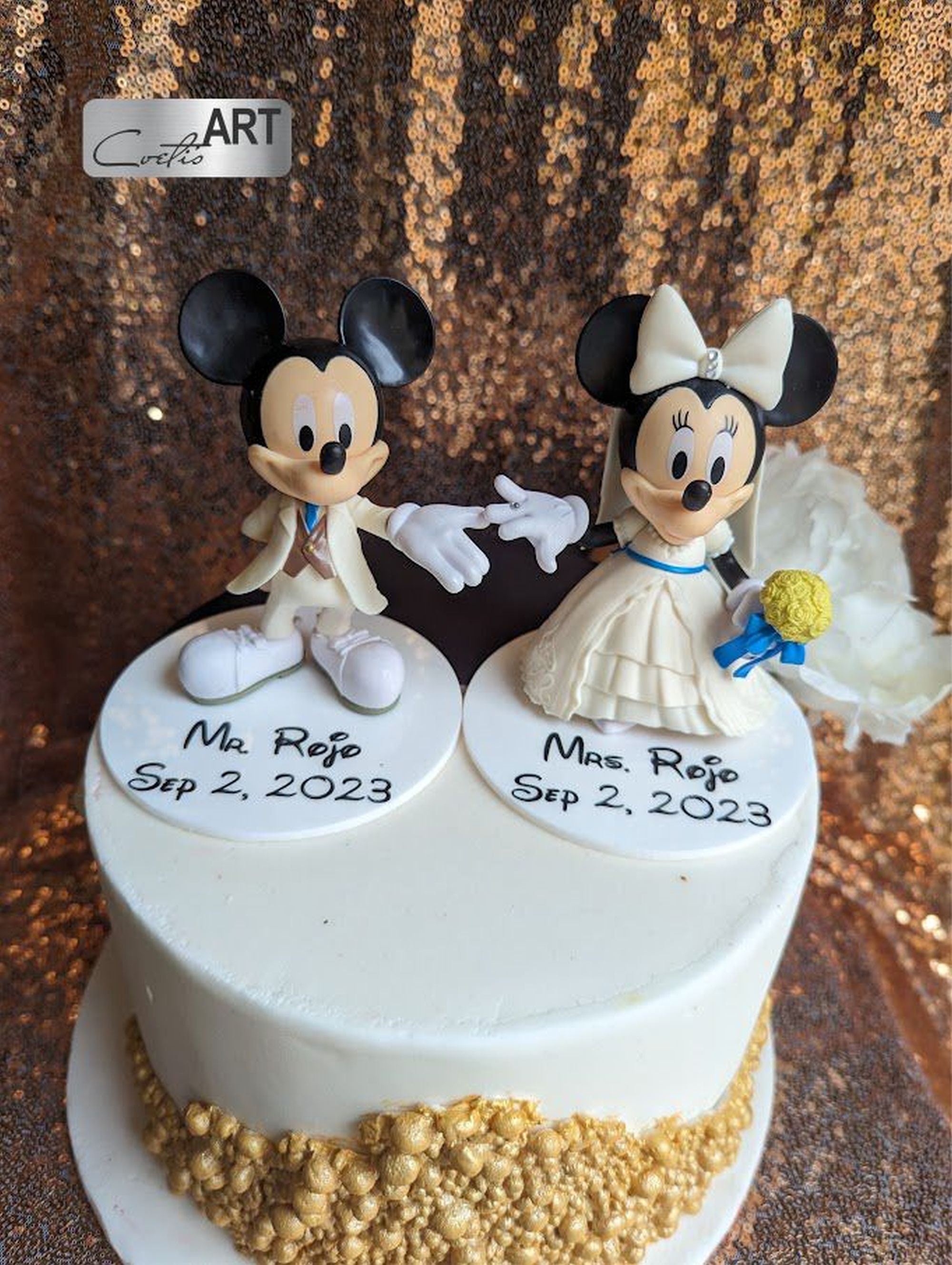 Cake toppers mickey and minnie wedding - Etsy 日本