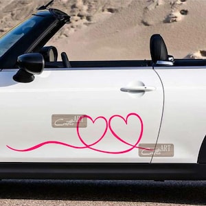 Auto Set Harten Car Van Jeep Stickers Vinyl Camper Caravan Links en rechts Stickers Drie verschillende maten