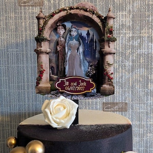 3-D-Corpse Bride & Victor-Kuchentopper: Gothic Schloss zum Hochzeitsjubiläum