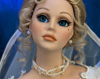 Victorian Alberon Porcelain Doll: Collectible Christian Doll