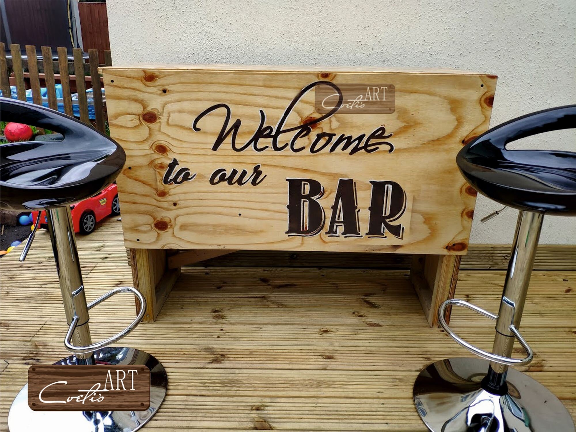 Custom Personalized Bar Pub Stencil Vinyl Sticker Decal Etsy