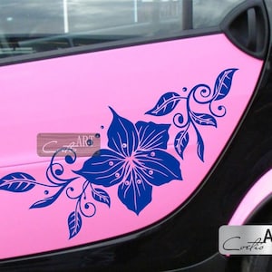 Auto Set Floral Flowers Car Van Camper Caravan Stickers Vinyl Decals Campervan RV Motorhome Stickers Florist van