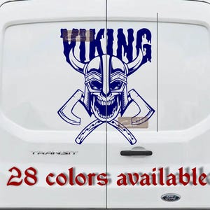 Auto Viking Nordman Schädel Auto Aufkleber Van Aufkleber LKW Aufkleber Caravan Camper Aufkleber Vinyl #26 Farben erhältlich