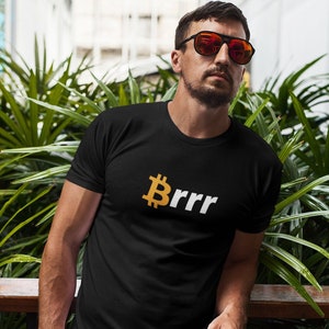 Money Printer Go Brrr Shirt, Funny Bitcoin Shirt, Buy Crypto and HODL Meme Tee