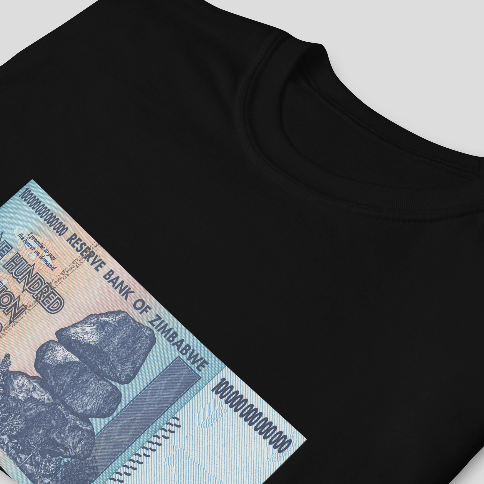 ジンバブエ100兆ドル紙幣Tシャツ：インフレミームギフト - Etsy 日本