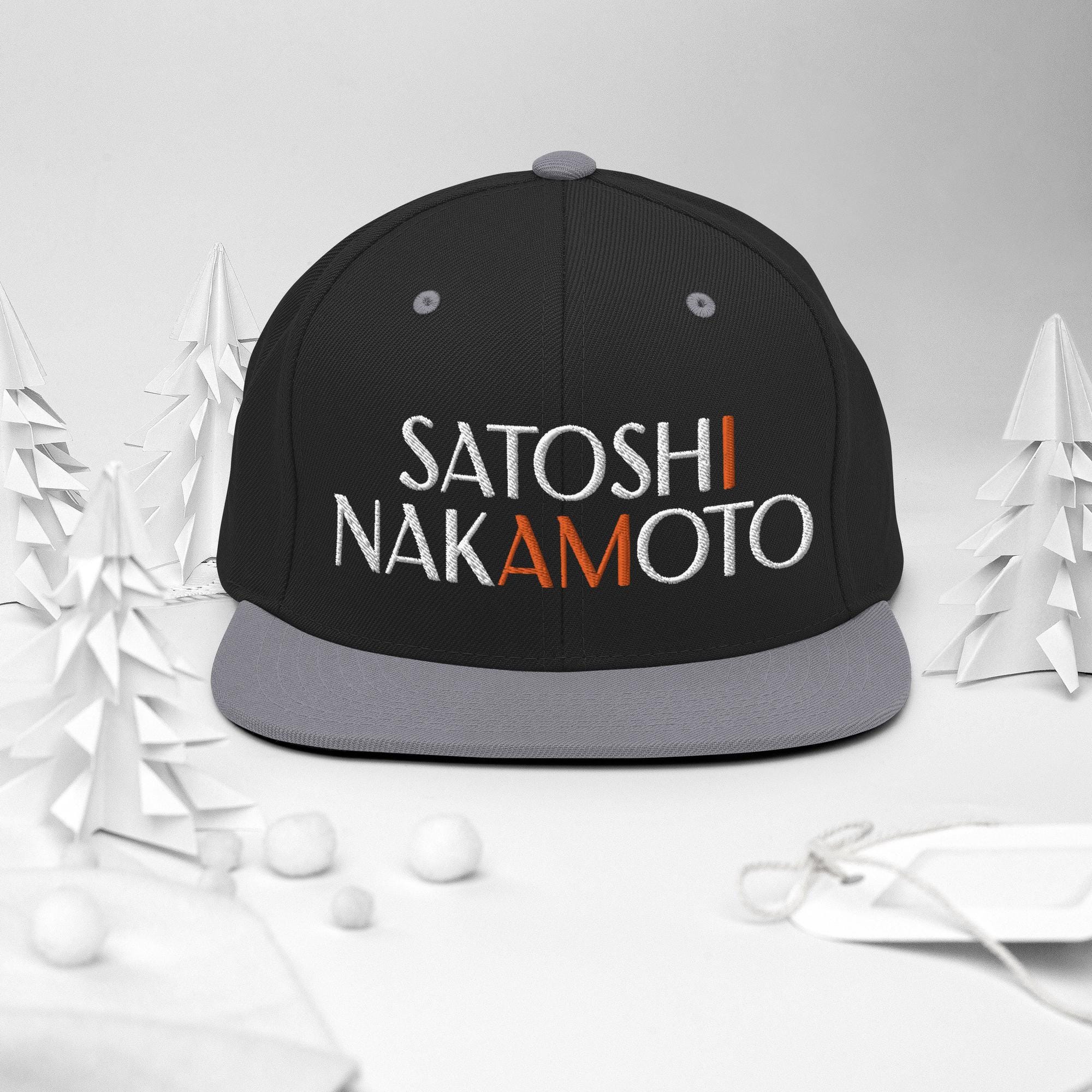Satoshi Nakamoto Hat: Embroidered Bitcoin Snapback Cap - Etsy