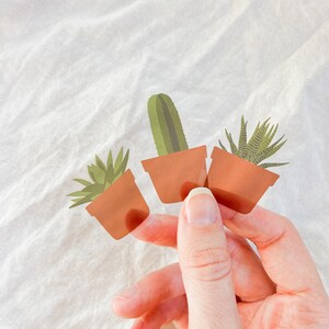 ensemble d’autocollants succulents⎮autocollant de cactus transparent⎮autocollant succulent transparent⎮autocollant de fenêtre de cactus⎮autocollants transparents mignons pour ordinateur portable⎮journalisation