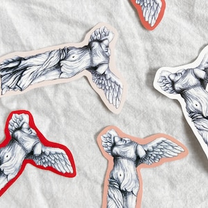 Adesivo in vinile impermeabile Nike della dea⎮Adesivo della mitologia greca⎮adesivi fustellati⎮Decorazione della mitologia greca⎮Decorazione della bottiglia d'acqua⎮Adesivi per laptop