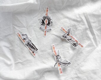 Pegatina de vinilo de mitología griega / Ilustración de diosa impermeable