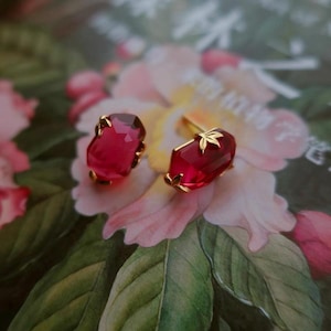 Natural Pink Topaz Stud Earrings, Mystic Pink Topaz Earrings, Genuine Pink Gemstone Earrings, Everyday Studs, Thanksgiving Gifts for Sister