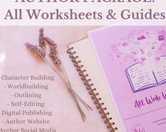 Author Package: EVERY WORKSHEET + BONUS (Publishing, Writing, Marketing)