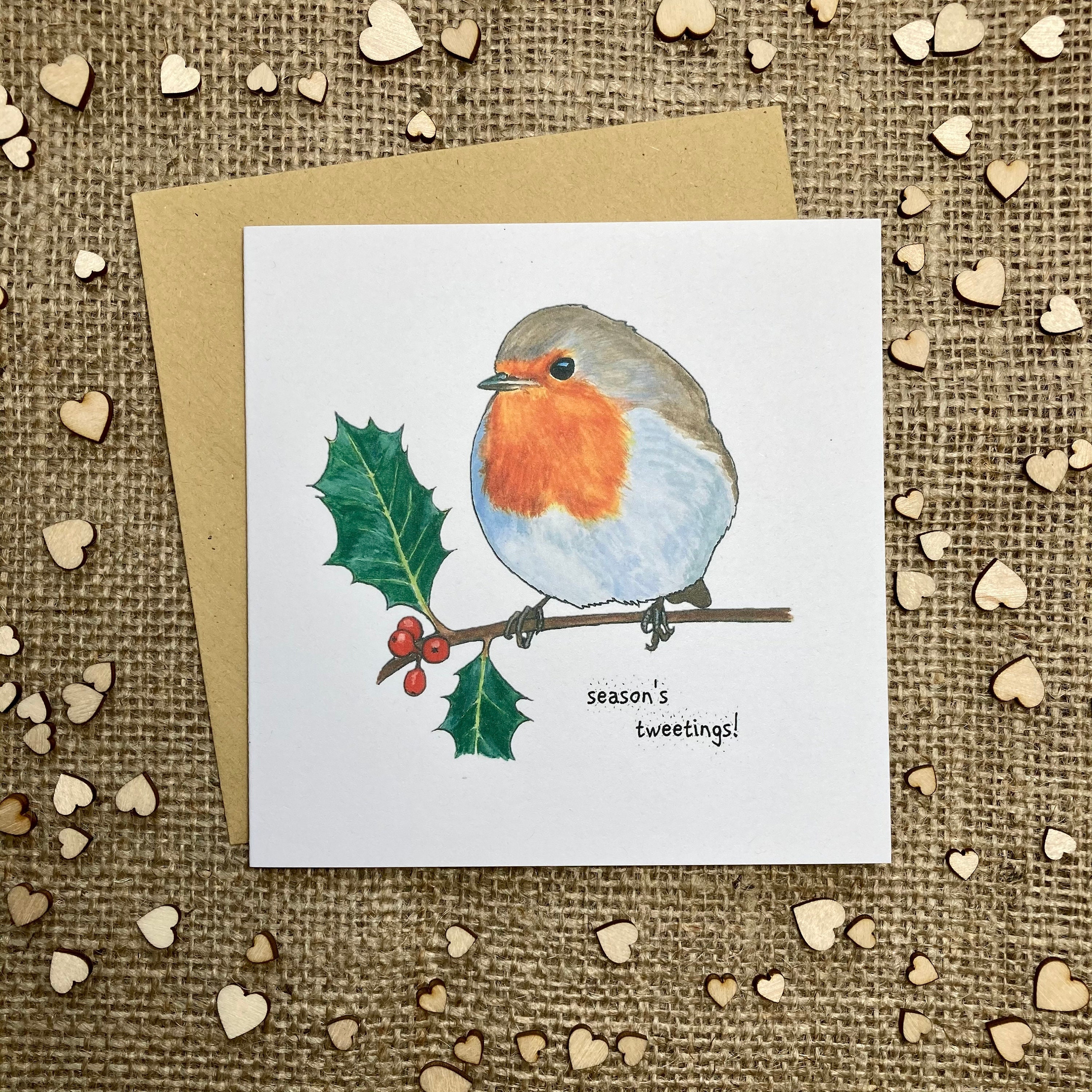 Robin on sale christmas card