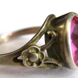 Perfect Vintage USSR Silver 875 Magic Ruby Super ring