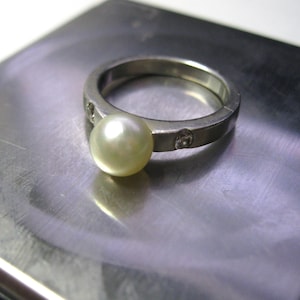 MIKIMOTO Rings Akoya Pearl Diamond Platinum Pt950