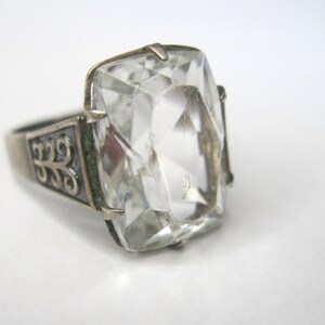 Superbe Bague Vintage URSS En Argent 875 Plaqué Or - Bijou Ancien - Occasion