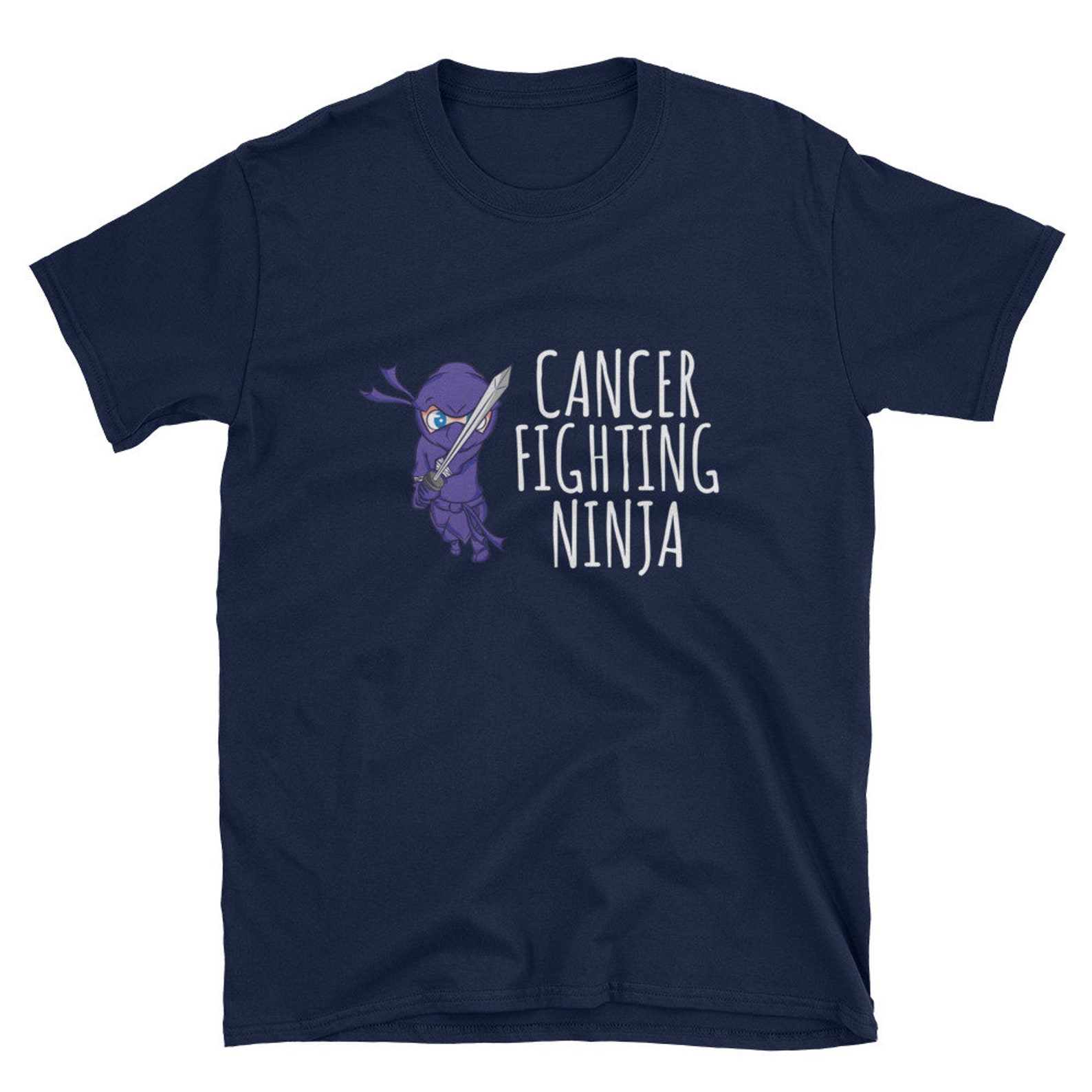 Cancer Fighting Ninja Funny Ninja Warrior Cancer Awareness Etsy