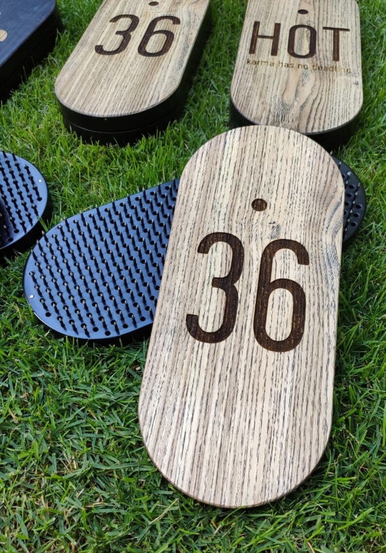 Deep black Sadhu board with custom design