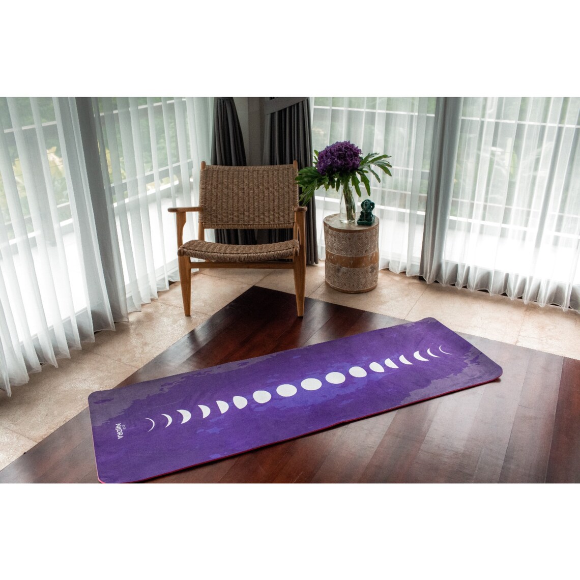 Moon circle yoga mat TPE microfiber yoga mat thick yoga Etsy