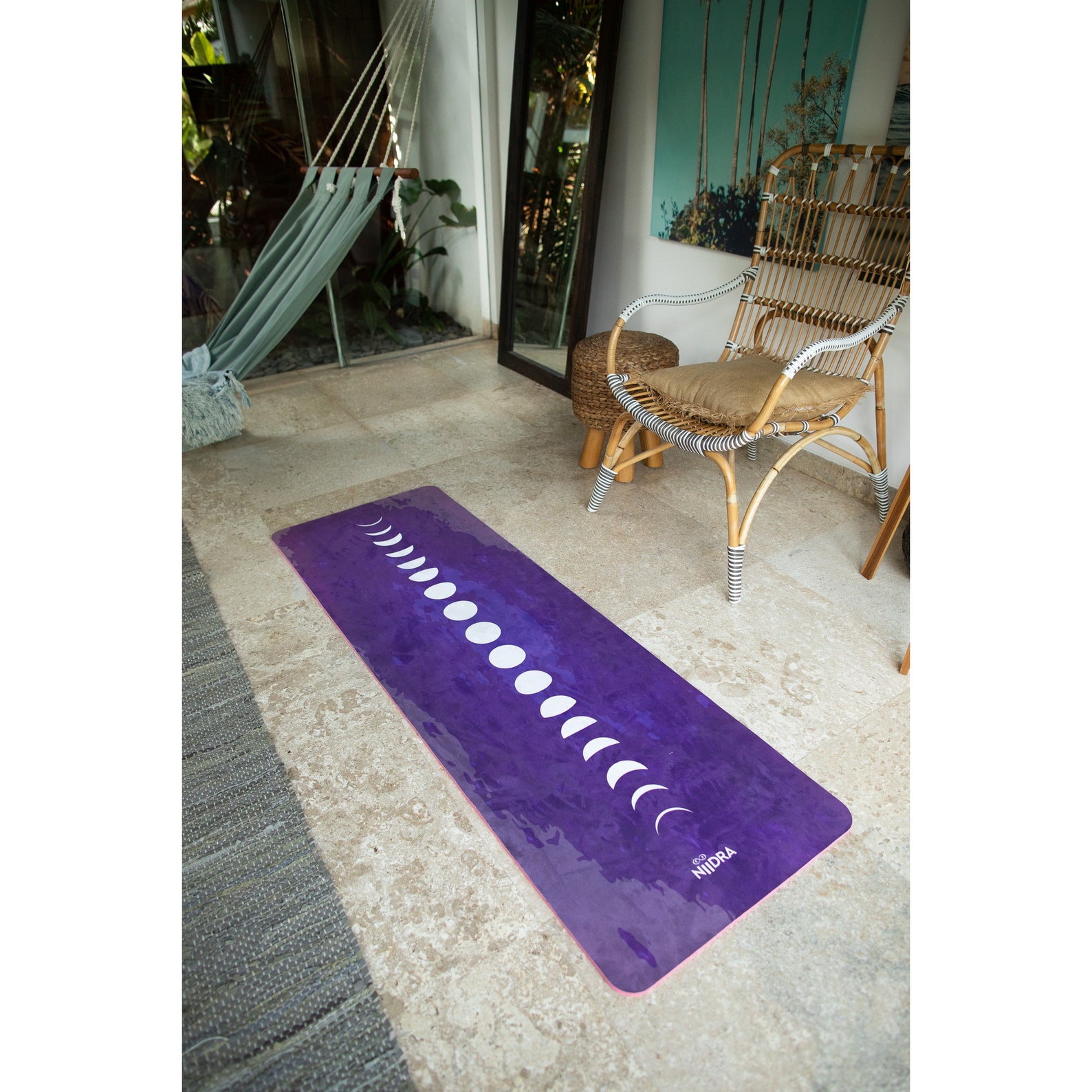 Moon circle yoga mat TPE microfiber yoga mat thick yoga Etsy