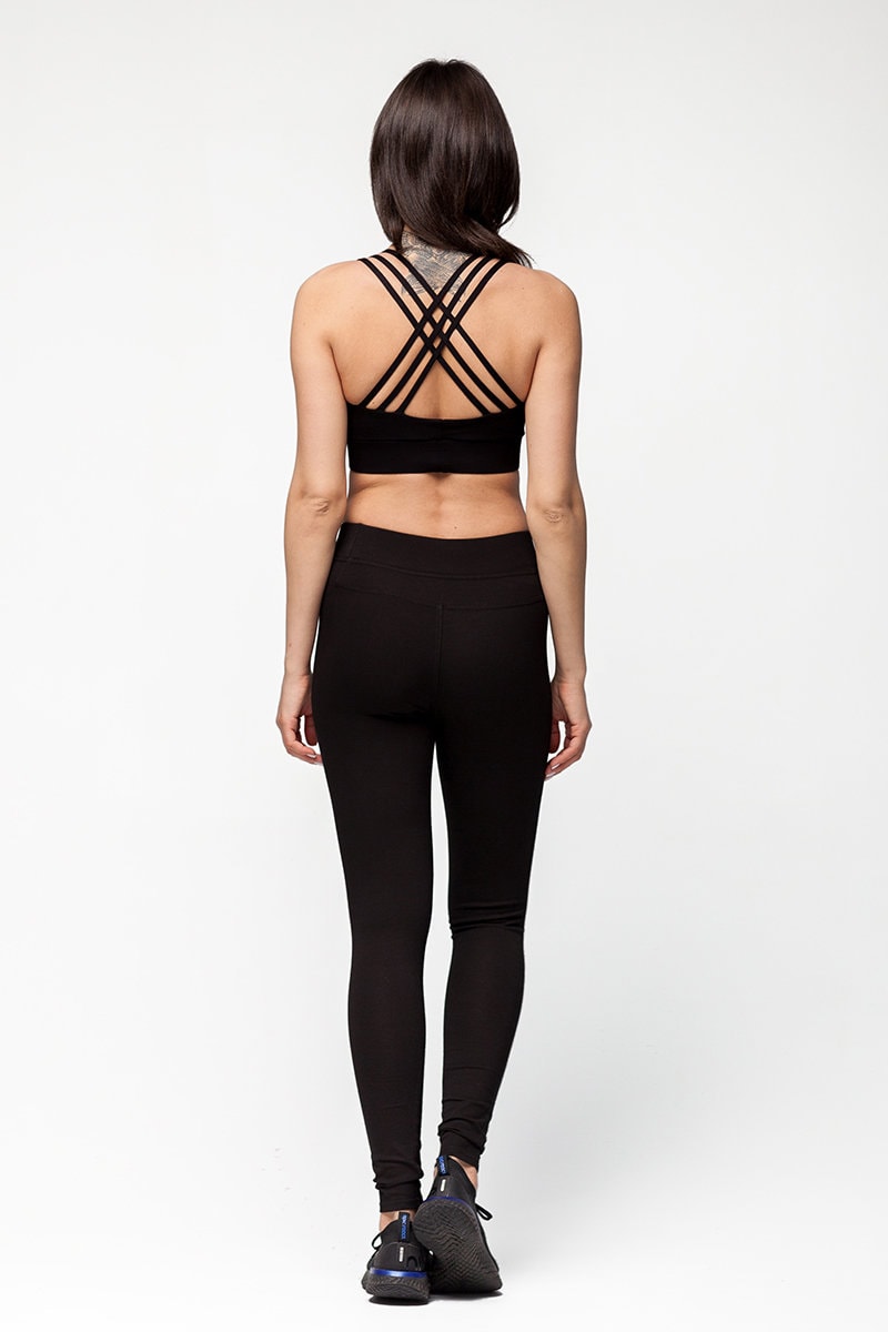 Yoga top Amara Elegant fitness outfit Eco cotton yoga wear Etsy