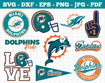 Download Miami dolphins svg | Etsy