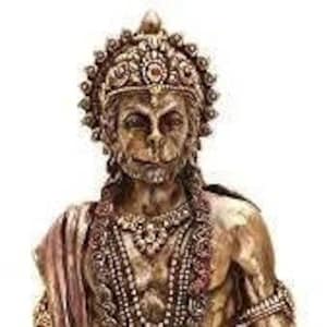 Lord Hanuman Standing Statue - Bajrang Bali Figurine - Lord Rama Devotee Figurine - Obstacle Destroyer Hanuman Sculpture - God Of Power
