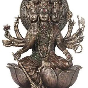 Maa Gayatri Statue - Gayatri Goddess Idol - Persona Of Gayatri Manta Deity - Mahagayatri Sculpture - Vedamata Statue - Hindu Religious Idol