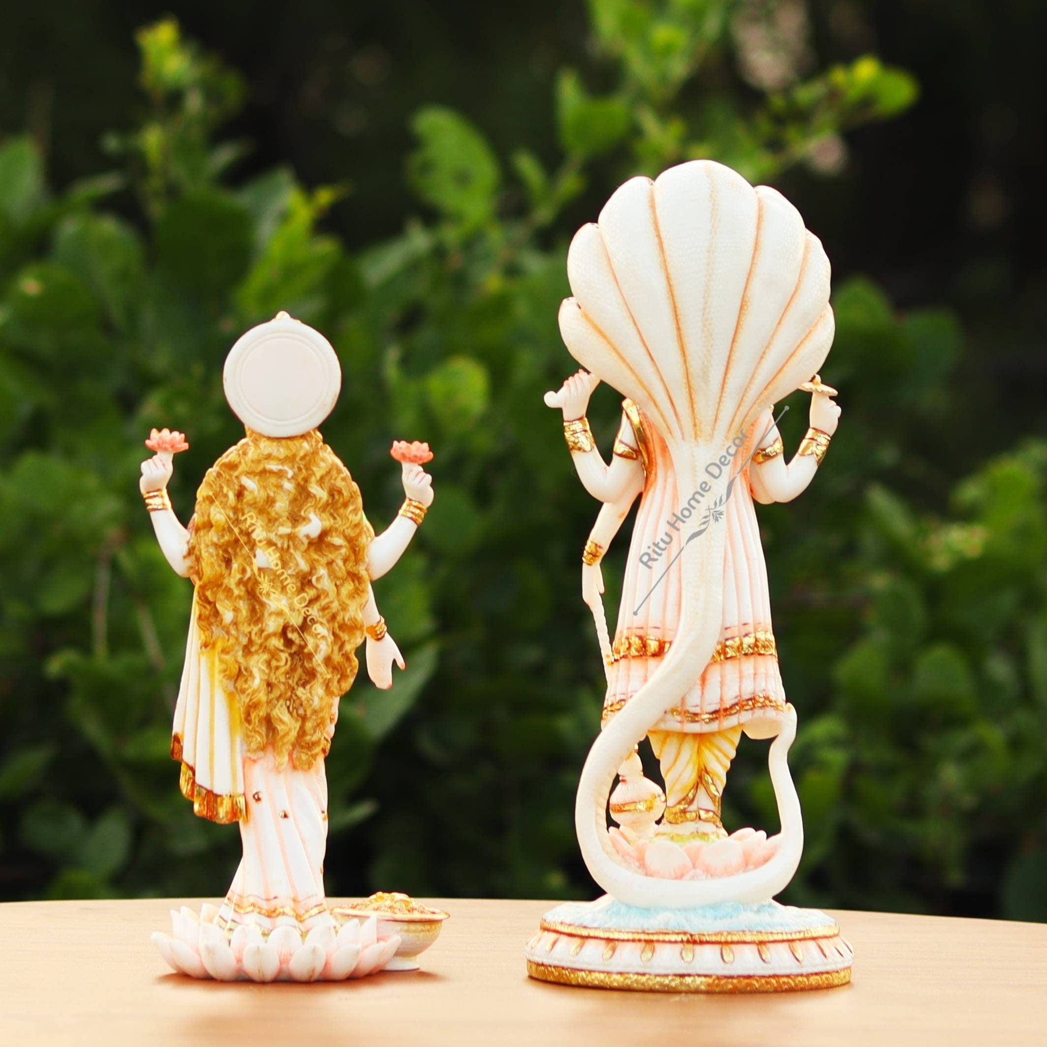 Lord Vishnu Lakshmi Idol Narayana Laxmi Figurine Etsy