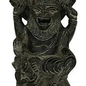 Brass Lord Narshima Statue - Antique Finish Lion Head God Idol - Nrisingha Murti - Narasingha God Statue - Narasimba Sculpture -  Simha Idol