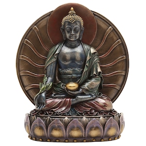 Lord Buddha Idol - 14 CM Siddartha Statue - Outdoor Indoor Buddhist Deity - Temple - Altar - Yoga - Studio - Meditation Room Decor - Gautam