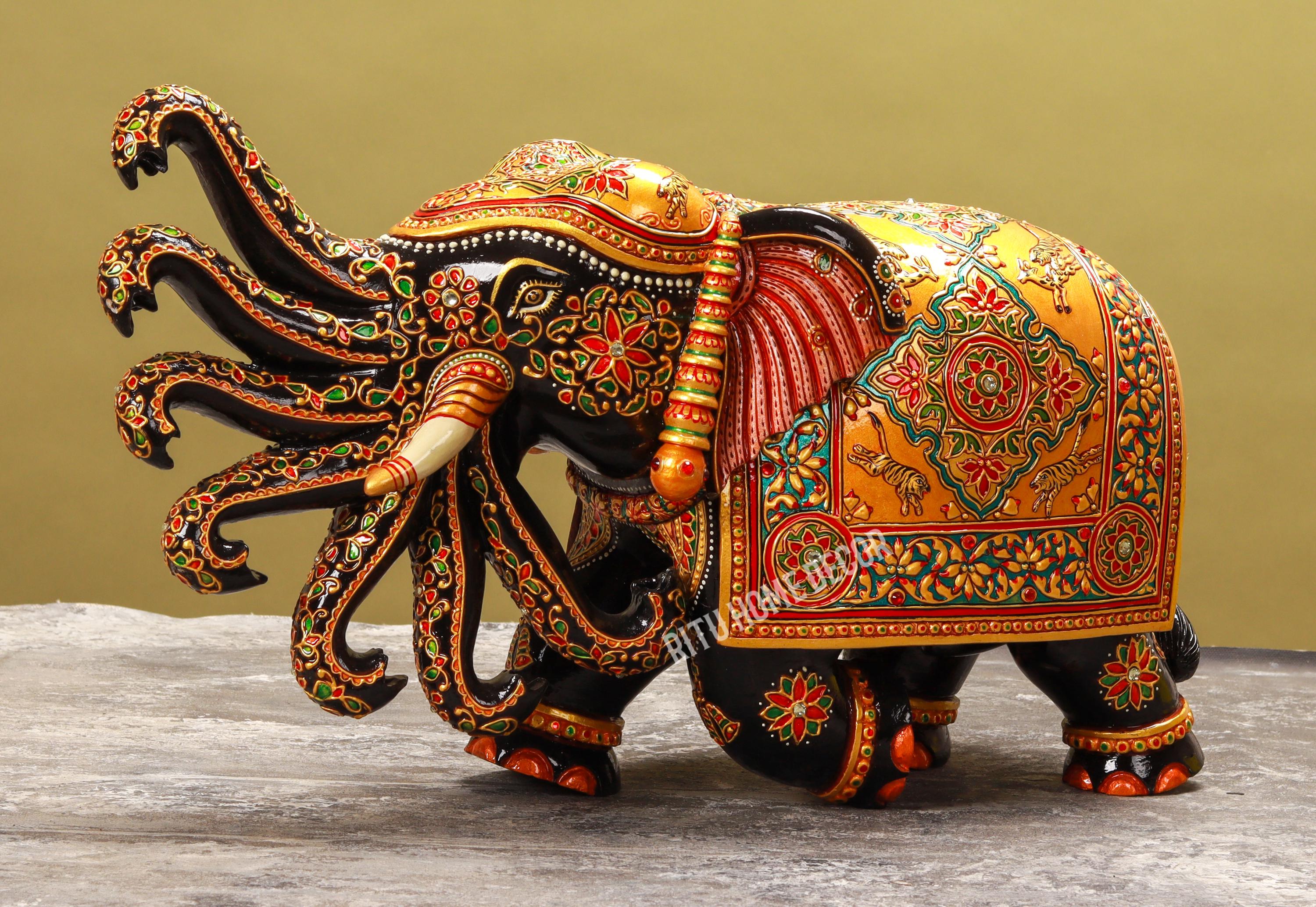 アート・デザイン・音楽 ELEPHANT BRAND HIRATA KAZUHISA African Elephant | Luxury Wood Puzzle - Jumbo Size